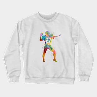 American football in watercolor Crewneck Sweatshirt